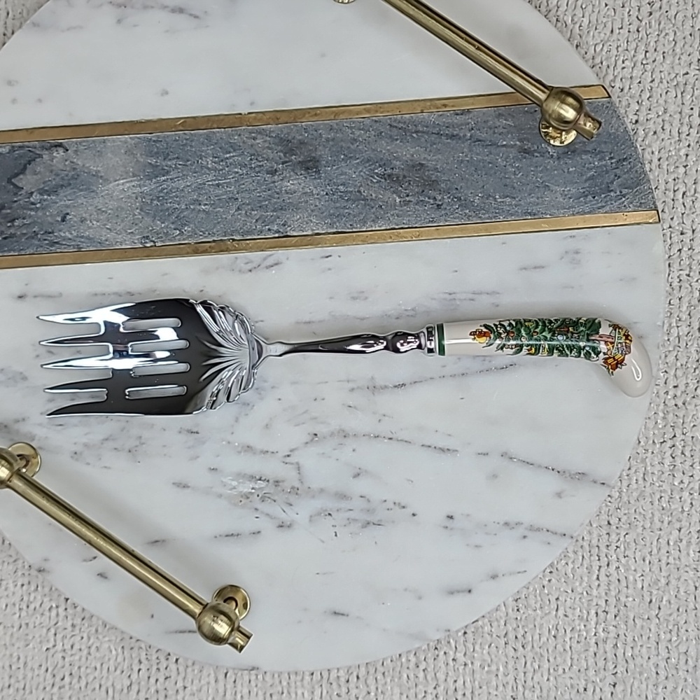 Spode Christmas Tree Classic Design Mint Vintage Holiday Meat/Roast Serving Fork